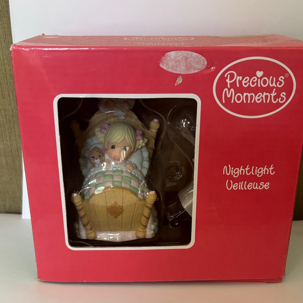 Precious Moments Pink and Green Nightlight